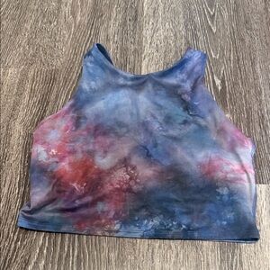 Athleta Multicolor Tie-Dye Cropped sports bra. Size small
